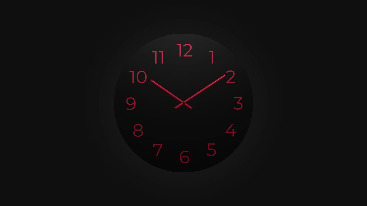 reloj contando hacia atrás 24 horas día velocidad rápida lapso de tiempo 4k hd