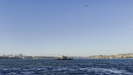 sunset view on the bosphorus and the marmara sea