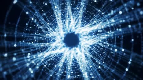 a stunning glimpse into the depths of a digital universe, showcasing intricate patterns of light and structure that evoke the essence of cosmic phenomena.