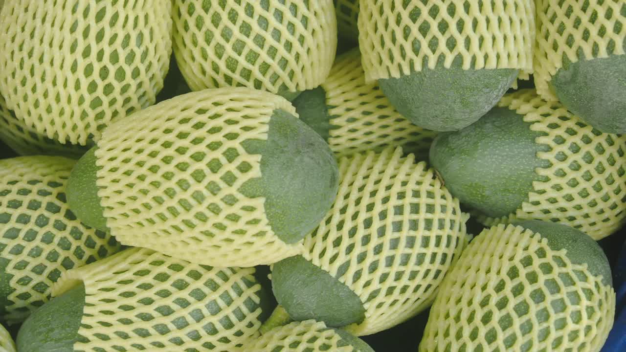 Avocados in Protective Mesh Packaging