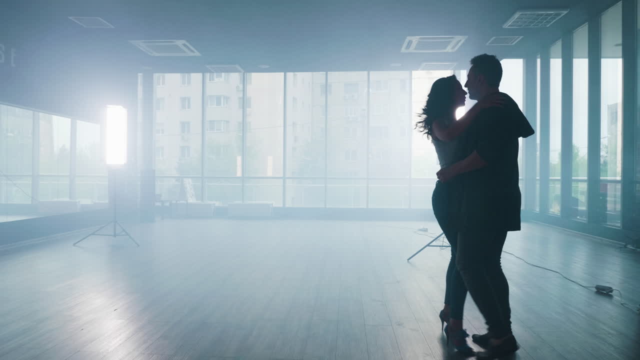 Couple Dancing in Studio