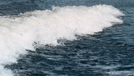 water wave moving on river in slow motion. water background