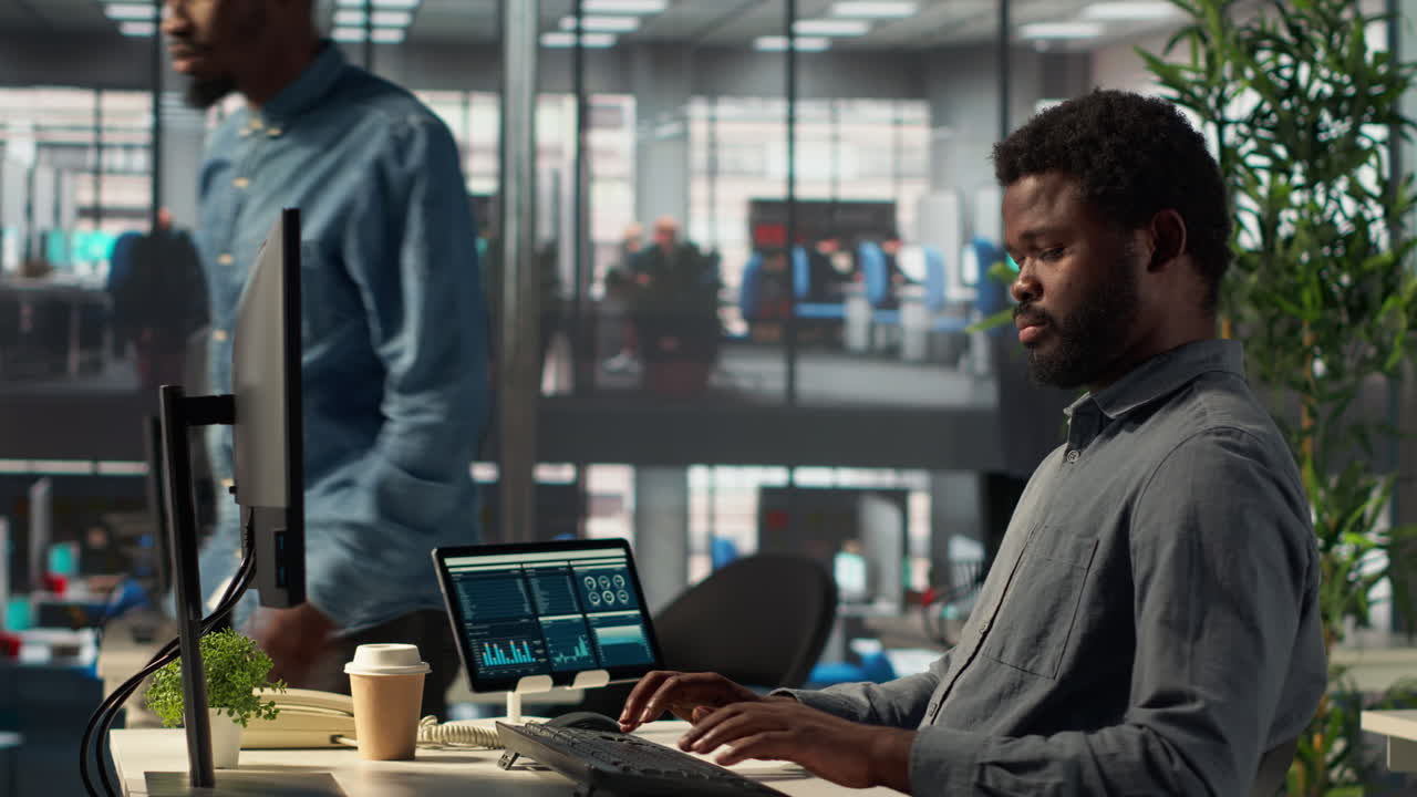 Businessman working in the office