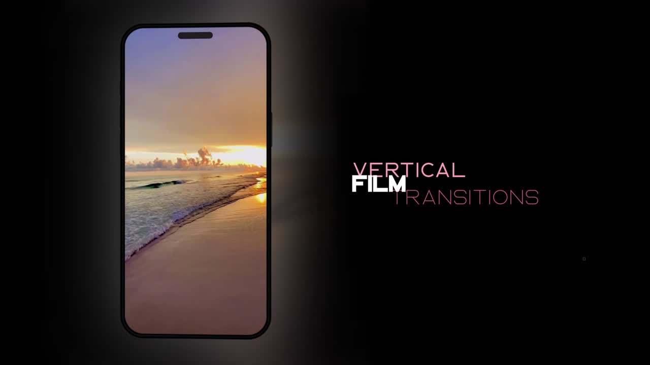 Film Vertical Transitions è un modello dinamico con 7 effetti unici, progettato specificamente per contenuti verticali.