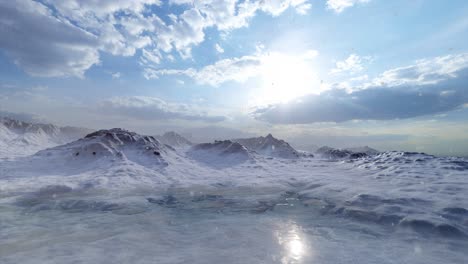 snowy mountain landscape
