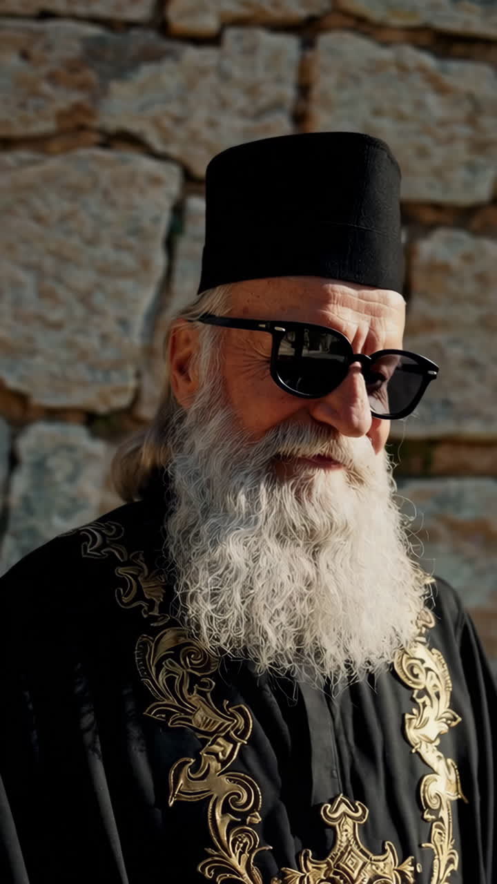 Portrait of an Elderly Orthodox Priest