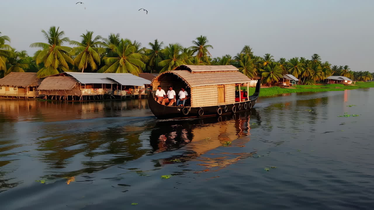 Houseboat in Kerala Backwaters