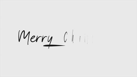 Merry-Christmas-with-black-brush-on-white-background