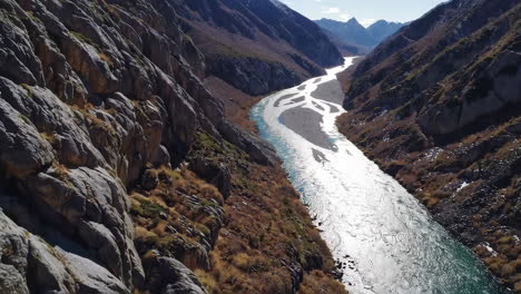 scenic river winding through mountain valley landscape