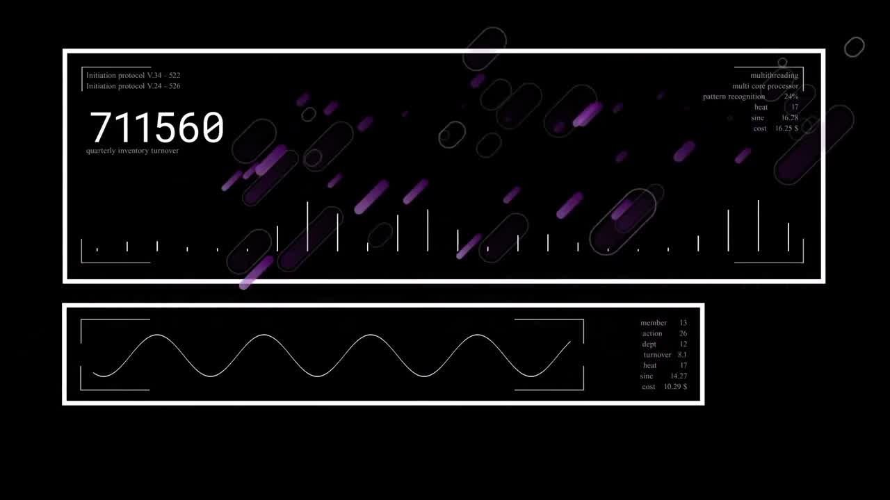 데이터 처리를 통한 모양의 애니메이션