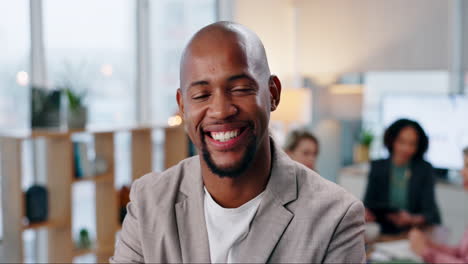 portrait of a smiling businessman in the office