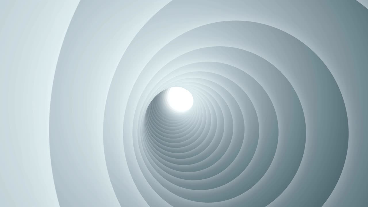 추상적인 둥근 배경 3d 우주 터널 애니메이션