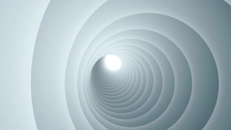 fondo redondo abstracto animación de túnel espacial en 3d