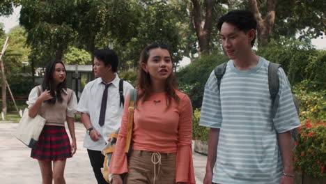 teenagers in the park