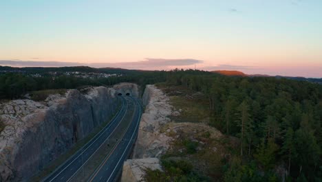 highway in sunset with no cars-1