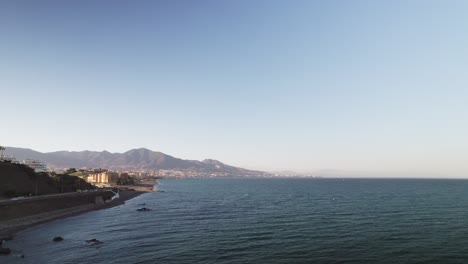 drone flying near fuengirola, spain