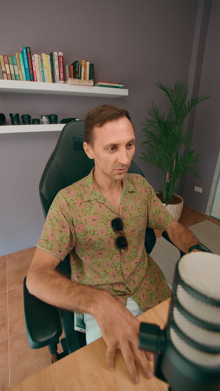 Podcast Interview in a Home Studio