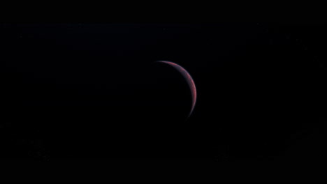 planet mars viewed from space