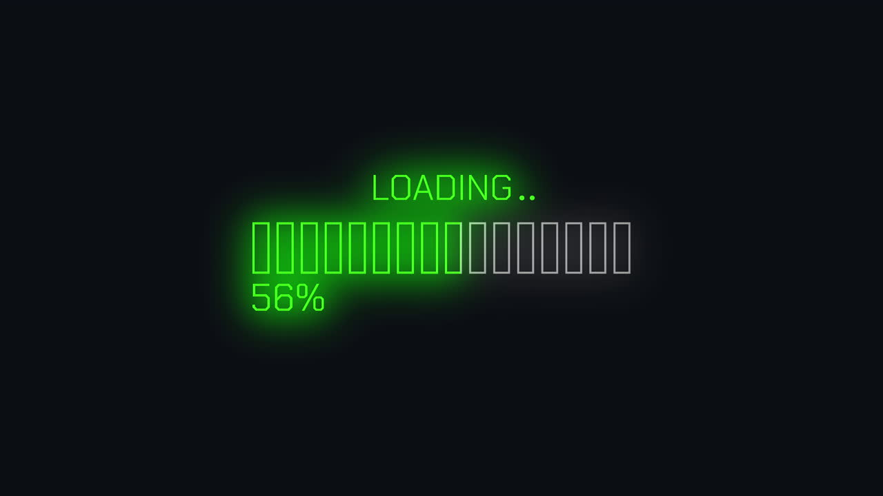 Digital Green Loading Progress Bar Animation