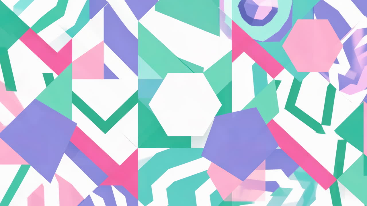 Abstract Geometric Pattern in Pastel Colors