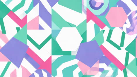 abstract geometric pattern in pastel colors