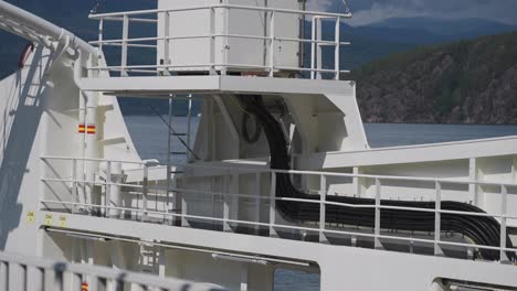 on board passenger ferry crossing hardanger fjord