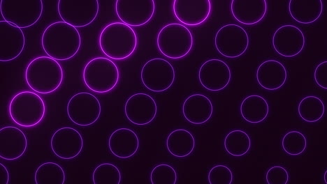 the image showcases a captivating and modern design of glowing purple circles arranged in a circular pattern on a black background, creating a visually striking and intriguing aesthetic