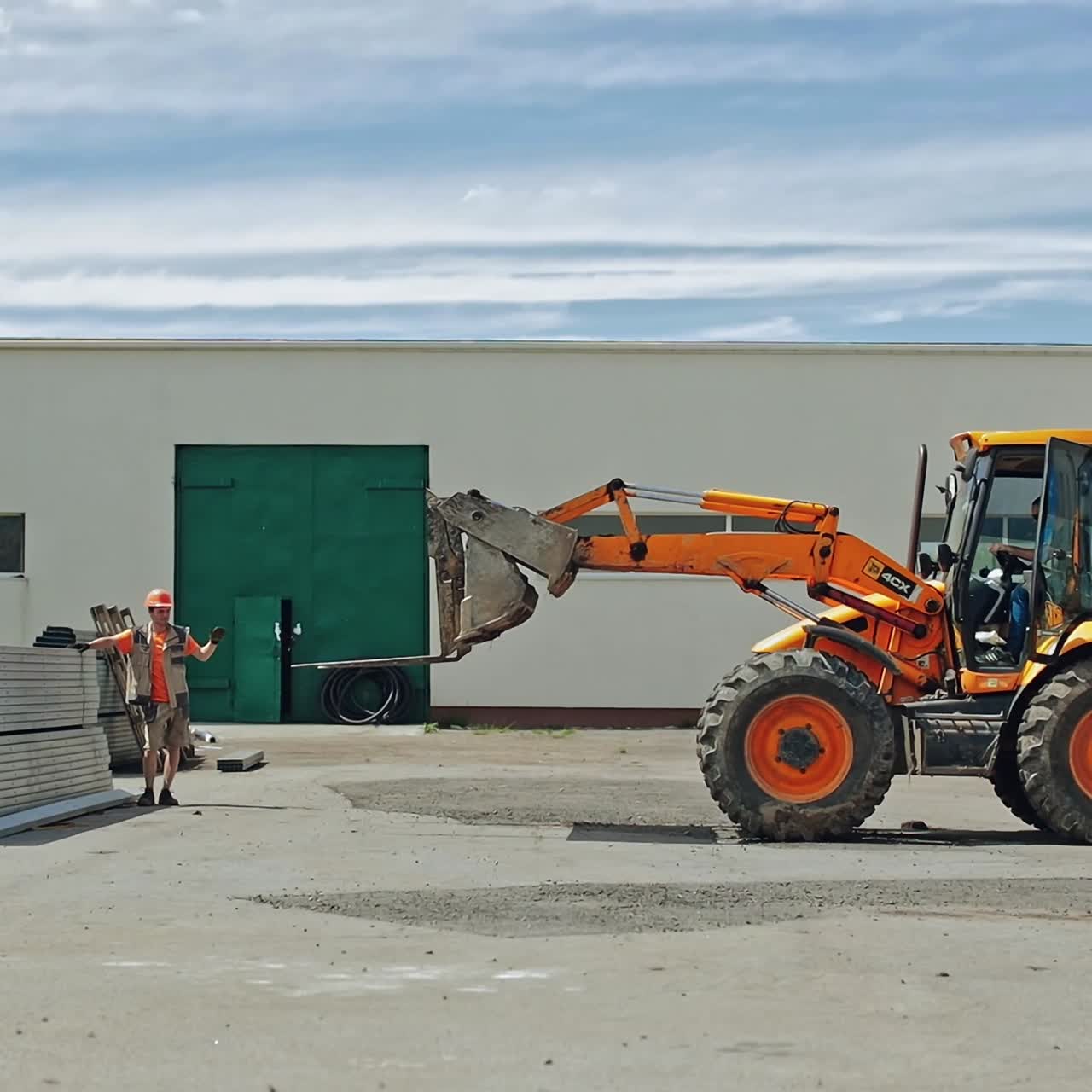 Work on the construction site