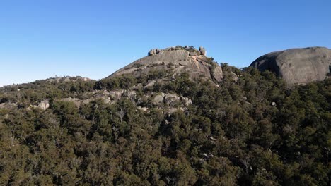 forward moving aerial footage over girraween national park, southern qld, australia.