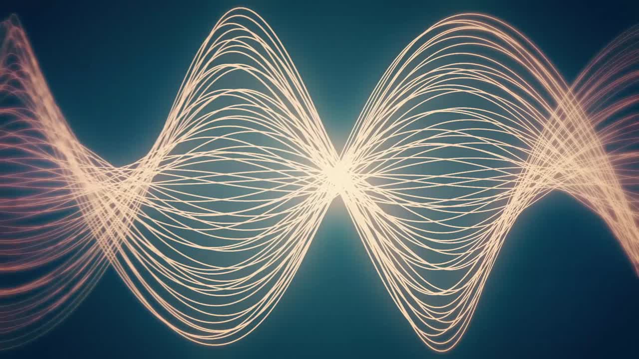 추상적인 반이는 파동 패턴