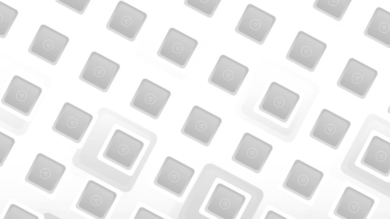 fondo de patrón de botón de reproducción gris abstracto