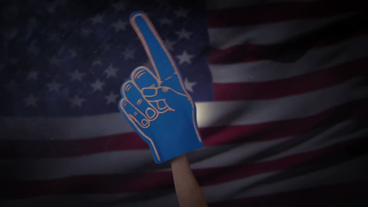 A model holding supporter foam hand