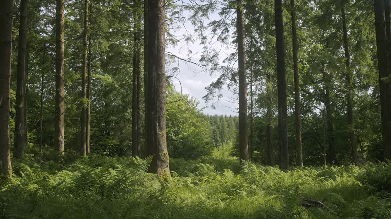 Vista dal bordo della foresta in un giorno di primavera, ripreso in 4K con Sony a7siii + Ronin RS 3.