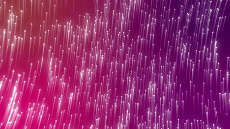 animación digital de senderos de luz brillante que se mueven en movimiento circular contra un fondo púrpura