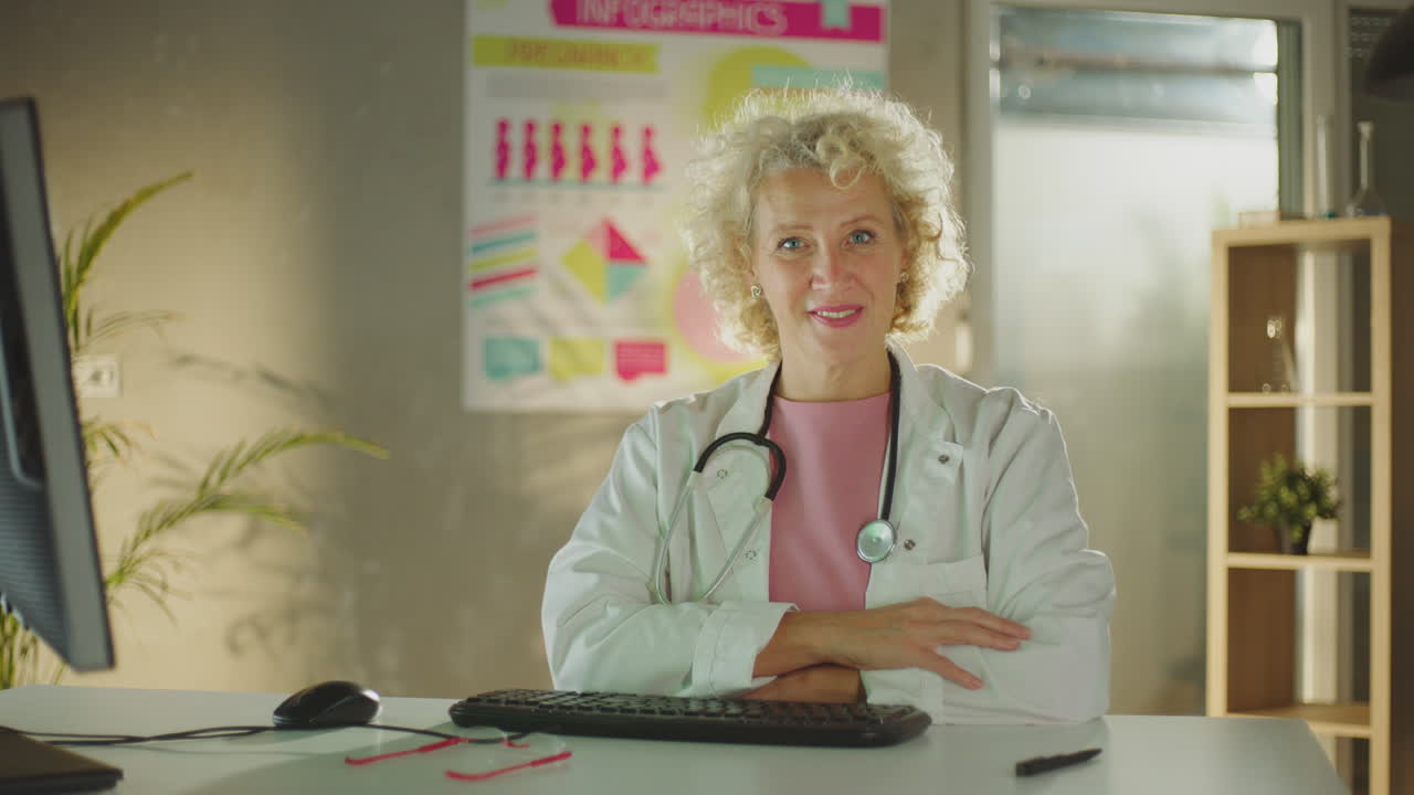 médico en el consultorio