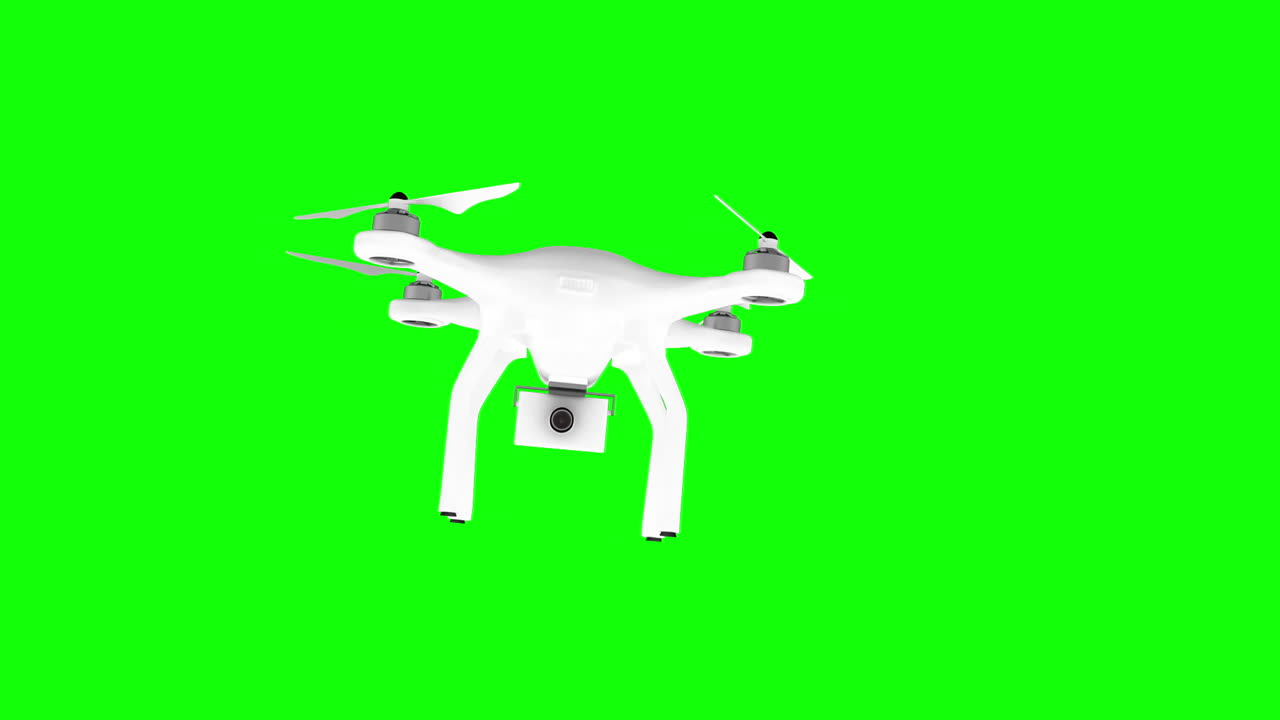 Digitally generated image of drone with camera