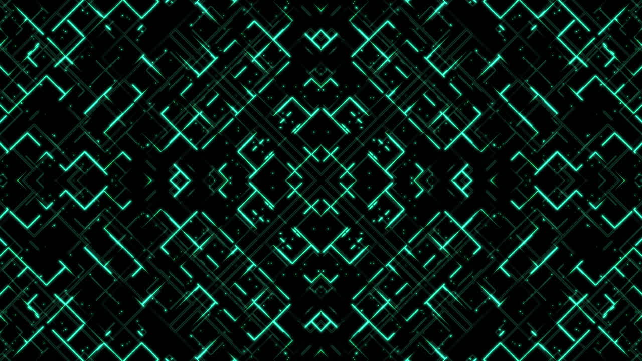 Abstract Glowing Geometric Pattern