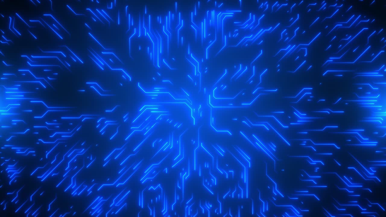 4k loop digital animation of cyberspace data network connections data analysis technology