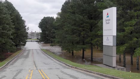 hurricane helene flooding georgia power in atlanta, georgia.
