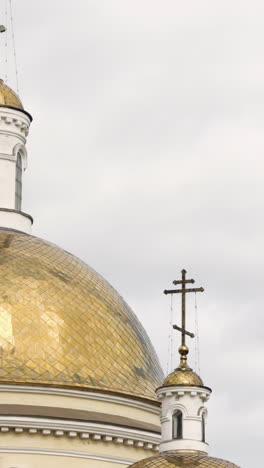 golden domes of a church