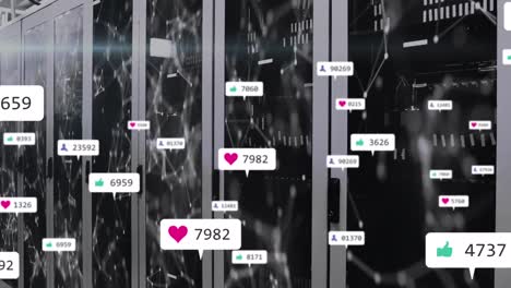 Animation-of-social-media-icons-and-numbers-over-computer-servers