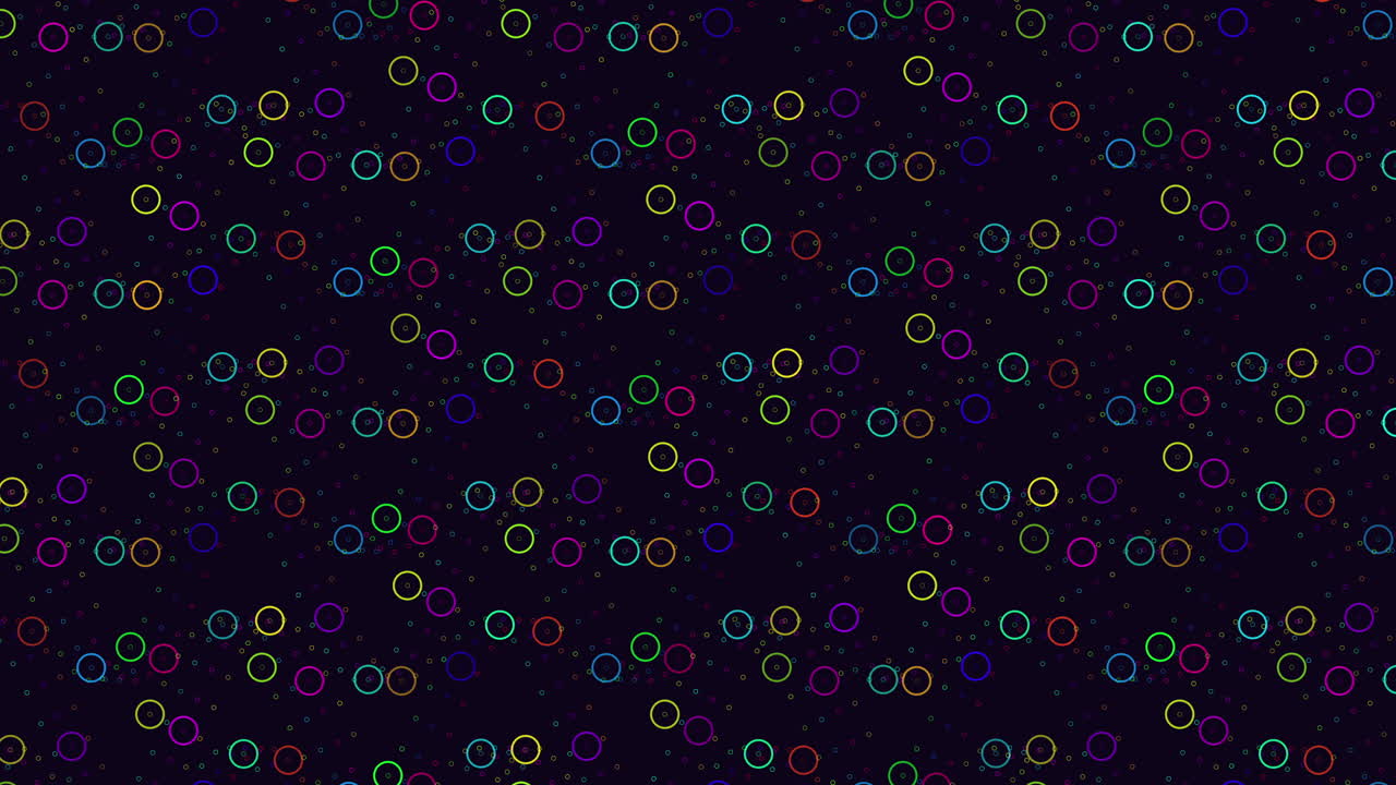 Motivo circolare su sfondo nero, design versatile per siti web o app