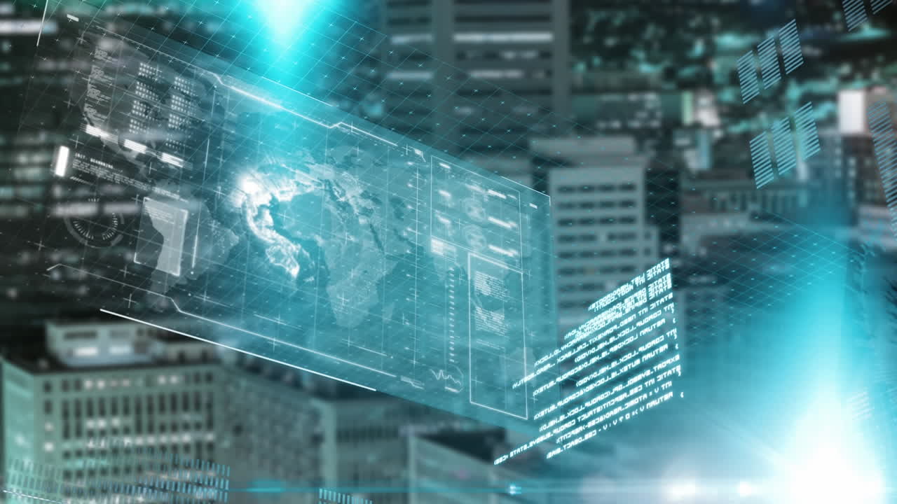 procesamiento de datos con el paisaje urbano