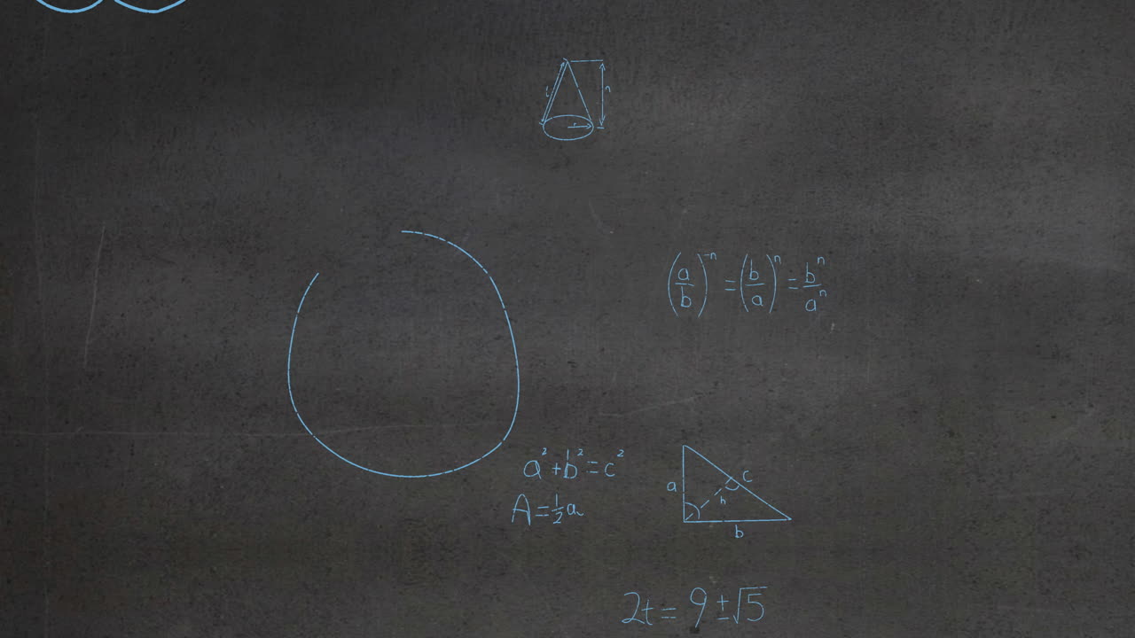 카운트다운을 통해 수학적 방정식의 애니메이션