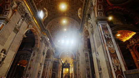 Sunlight-Enters-St-Peter\'s-Basilica-Rome