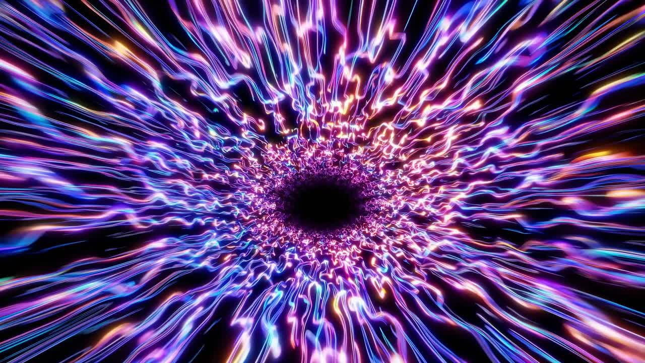 túnel de luz abstracto