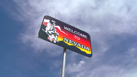 a sign welcomes visitors to nevada 1