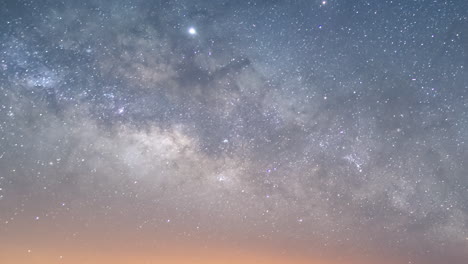 Timelapse-of-the-Milky-way-rising-in-the-clear-sky-of-La-Palma-Island,-Canary-Islands,-Spain