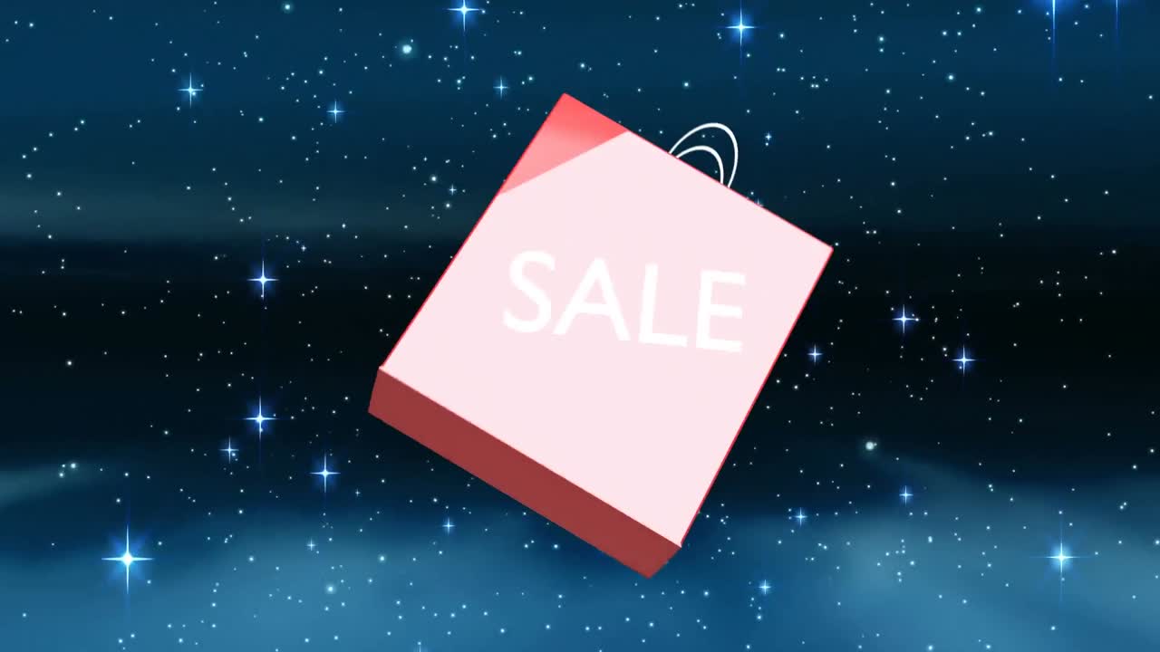 자기 자신을 돌리는 가방의 디지털 애니메이션