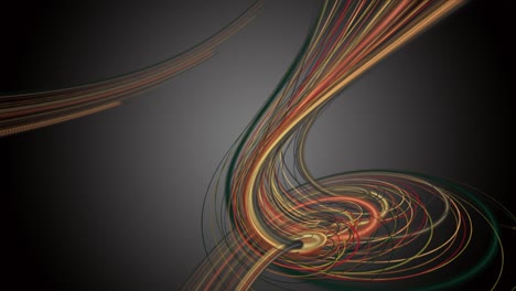 fantastische animatie met streepgolf object in slow motion, 4096x2304 loop 4k